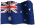 Australian flag animated