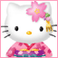 Hello Kitty Flower Bow