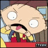 Stewie pokes tongue out