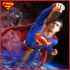 Superman over Earth