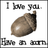 i love you have an acron